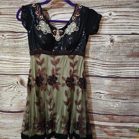 Karishma dress sequences/ Embellished Women's XS Pre-owned - Picture 2 of 9